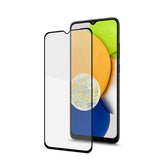 FULLGLASS - Vetro 9H con bordo colorato nero compatibile con Samsung Galaxy A03/ Galaxy A03s/ Galaxy A04s