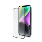 FULLGLASS - Vetro 9H con bordo colorato nero compatibile con Apple iPhone 14/ iPhone 13 Pro/ iPhone 13
