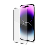 FULLGLASS - Vetro 9H con bordo colorato nero compatibile con Apple iPhone 14 Pro Max