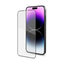 FULLGLASS - Vetro 9H con bordo colorato nero compatibile con Apple iPhone 14 Pro Max