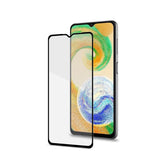 FULLGLASS - Vetro 9H con bordo colorato nero compatibile con Samsung Galaxy A04s