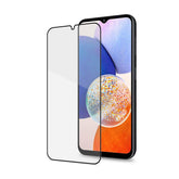 FULLGLASS - Vetro 9H con bordo colorato nero compatibile con Samsung Galaxy A14 5G/ Galaxy A14 4G/ Galaxy M14 5G