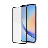 FULLGLASS - Vetro 9H con bordo colorato nero compatibile con Samsung Galaxy A34 5G/ Galaxy A34 5G Enterprise Edition