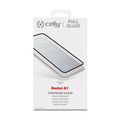 FULLGLASS - Vetro 9H con bordo colorato nero compatibile con Xiaomi Redmi A1/ Redmi A2