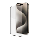 FULLGLASS - Vetro 9H con bordo colorato nero compatibile con Apple iPhone 15 Pro Max