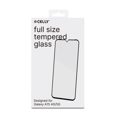 FULLGLASS - Vetro 9H con bordo colorato nero compatibile con Samsung Galaxy A15 5G/ Galaxy A15 4G