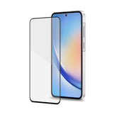 FULLGLASS - Vetro 9H con bordo colorato nero compatibile con Samsung Galaxy A35 5G/ Galaxy A35 5G Enterprise Edition