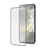 FULLGLASS - Vetro 9H con bordo colorato nero compatibile con Samsung Galaxy S24+ 5G/ Galaxy S25+ 5G