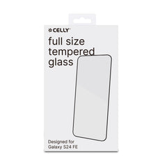 FULLGLASS - Vetro 9H con bordo colorato nero compatibile con Samsung Galaxy S24 FE/ Galaxy S24 FE Enterprise Edition/ Galaxy A56 5G