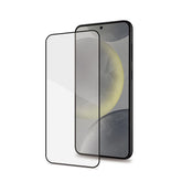 FULLGLASS - Vetro 9H con bordo colorato nero compatibile con Samsung Galaxy S25 5G/ Galaxy S25 5G Enterprise Edition/ Galaxy S24 4G