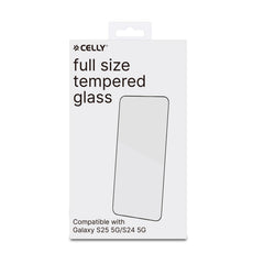 FULLGLASS - Vetro 9H con bordo colorato nero compatibile con Samsung Galaxy S25 5G/ Galaxy S25 5G Enterprise Edition/ Galaxy S24 4G