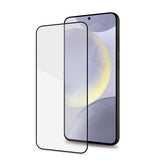FULLGLASS - Vetro 9H con bordo colorato nero compatibile con Samsung Galaxy S25+ 5G/ Galaxy S24+ 5G