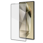 FULLGLASS - Vetro 9H con bordo colorato nero compatibile con Samsung Galaxy S25 Ultra 5G/ Galaxy S25 Ultra 5G Enterprise Edition