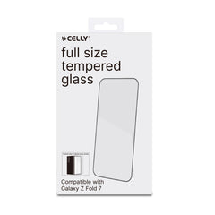 FULLGLASS - Vetro 9H con bordo colorato nero compatibile con Samsung Galaxy Z Fold 8 Ultra/ Z Fold 7/ Z Fold 7 Enterprise Edition