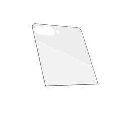 FULLGLASS - Vetro 9H con bordo colorato nero compatibile con Samsung Galaxy Z Flip 8/ Z Flip 7/ Z Flip 7 Enterprise Edition