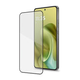 FULLGLASS - Vetro 9H con bordo colorato nero compatibile con Motorola G86/ G86 Power