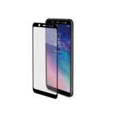 FULLGLASS - Vetro 9H con bordo colorato nero compatibile con Samsung Galaxy A6 2018