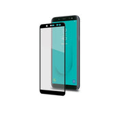 FULLGLASS - Vetro 9H con bordo colorato nero compatibile con Samsung Galaxy J6 2018