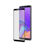 FULLGLASS - Vetro 9H con bordo colorato nero compatibile con Samsung Galaxy A9 2018