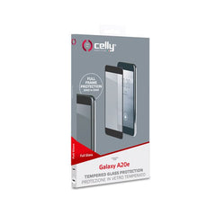 FULLGLASS - Vetro 9H con bordo colorato nero compatibile con Samsung Galaxy A20e