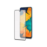 FULLGLASS - Vetro 9H con bordo colorato nero compatibile con Samsung Galaxy A40/ A40 Enterprise Edition
