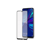 FULLGLASS - Vetro 9H con bordo colorato nero compatibile con Huawei P Smart+ 2019