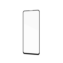 FULLGLASS - Vetro 9H con bordo colorato nero compatibile con Samsung Galaxy A71