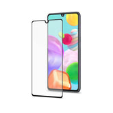 FULLGLASS - Vetro 9H con bordo colorato nero compatibile con Samsung Galaxy A41
