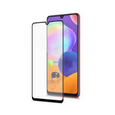 FULLGLASS - Vetro 9H con bordo colorato nero compatibile con Samsung Galaxy A31/ A32 4G/ A32 4G EE/ M32 4G/ A33 5G/ A33 5G EE/ A22 4G