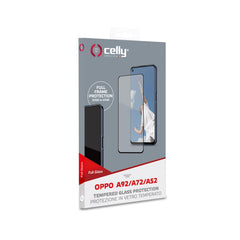 FULLGLASS - Vetro 9H con bordo colorato nero compatibile con Oppo A72/ A52/ A92/ Realme 7 5G
