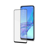 FULLGLASS - Vetro 9H con bordo colorato nero compatibile con Oppo A53/ A53S