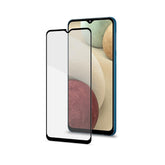FULLGLASS - Vetro 9H con bordo colorato nero compatibile con Samsung Galaxy A12/ M12/ A22 5G/ A04S