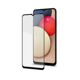 FULLGLASS - Vetro 9H con bordo colorato nero compatibile con Samsung Galaxy A02s/ A22 5G/ M32 5G