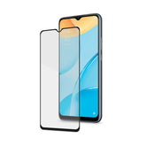 FULLGLASS - Vetro 9H con bordo colorato nero compatibile con Oppo A15/ A15S/ A54S