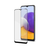 FULLGLASS - Vetro 9H con bordo colorato nero compatibile con Samsung Galaxy A22 5G/ A02s/ M32 5G
