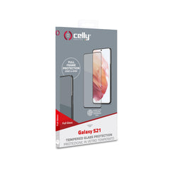FULLGLASS - Vetro 9H con bordo colorato nero compatibile con Samsung Galaxy S21 5G/ Galaxy S21 5G Enterprise Edition