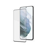 FULLGLASS - Vetro 9H con bordo colorato nero compatibile con Samsung Galaxy S21+ 5G