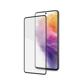 FULLGLASS - Vetro 9H con bordo colorato nero compatibile con Samsung Galaxy A73 5G/ Galaxy M54 5G