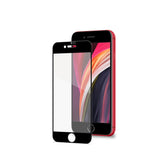FULLGLASS - Vetro 9H con bordo colorato nero compatibile con Apple iPhone SE 2022/ iPhone SE 2020 / iPhone 8 / iPhone 7