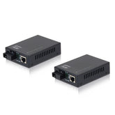 LEVELONE FVT-2202 - SET DI MEDIA CONVERTER Fast Ethernet da RJ45 a SC BIDI, FIBRA MONOMODALE, 20km