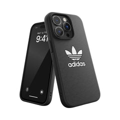 ADIDAS ORIGINALS - Cover ADICOLOR in TPU flessibile e bordi rialzati colore nero compatibile con Apple iPhone 14 Pro