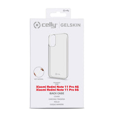 GELSKIN - Cover morbida trasparente in TPU compatibile con Xiaomi Redmi Note 11 Pro 4G/ Redmi Note 11 Pro 5G