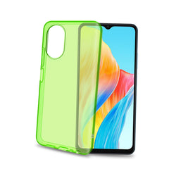 GELSKIN - Cover morbida trasparente verde in TPU compatibile con Oppo A18/ A38
