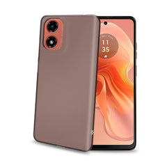 GELSKIN - Cover morbida trasparente nero in TPU compatibile con Motorola E14/ G24/ G04/ G04s