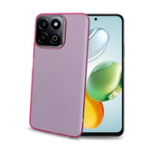 GELSKIN - Cover morbida trasparente rosa in TPU compatibile con Honor 200 Smart