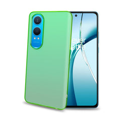 GELSKIN - Cover morbida trasparente verde in TPU compatibile con Oneplus Nord CE 4 Lite