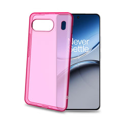 GELSKIN - Cover morbida trasparente rosa in TPU compatibile con Oneplus Nord 4
