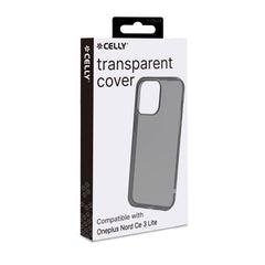 GELSKIN - Cover morbida trasparente nero in TPU compatibile con Oneplus Nord CE 3 Lite