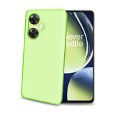 GELSKIN - Cover morbida trasparente verde in TPU compatibile con Oneplus Nord CE 3 Lite
