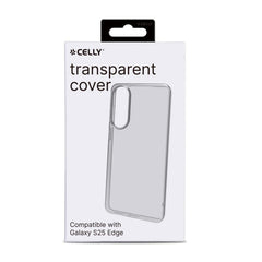 GELSKIN - Cover morbida trasparente in TPU compatibile con Samsung Galaxy S25 Edge